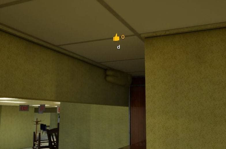 Empty yellow corner hiding spot screenshot