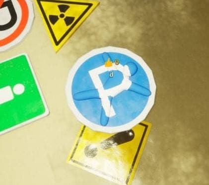 Warning sign cluster hiding spot screenshot
