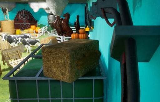 Hay brick props hiding spot screenshot