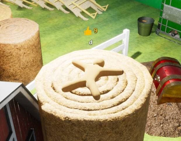 On top of hay hiding spot screenshot