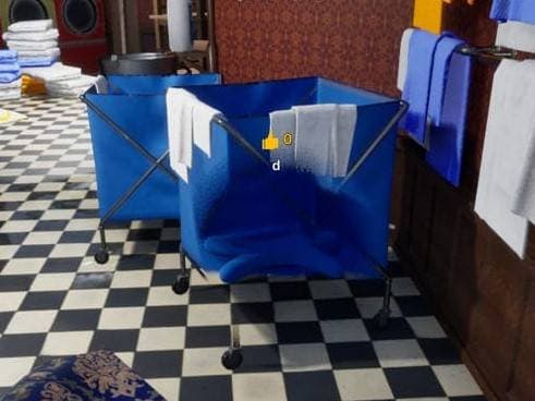 Blue storage box hiding spot screenshot