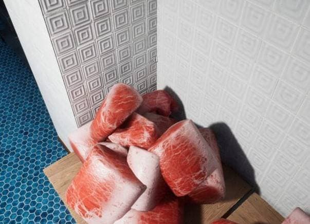 Pink meat pile hiding spot screenshot