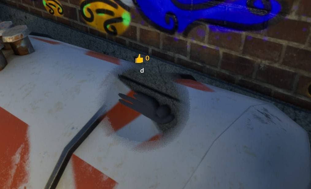 Gray water tank hiding spot screenshot